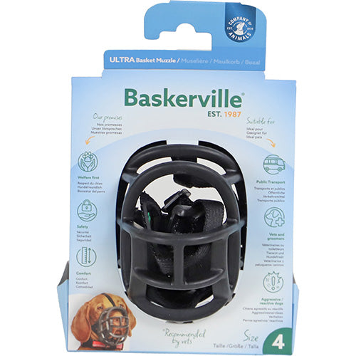 Company of Animals Baskerville Ultra Muzzle Muilkorf/Muilband - Verkrijgbaar in 6 maten