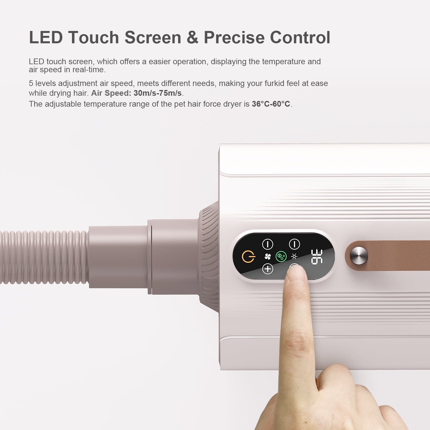 GD. EDI waterblazer - fohn + 4 opzetstukken