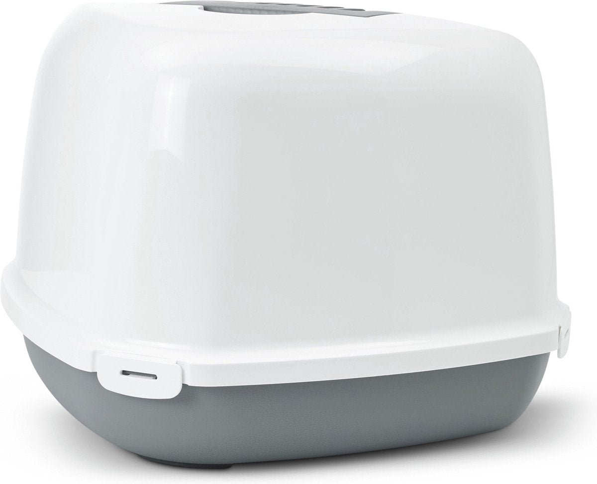 Savic kattenbak Nestor Corner Grijs/Wit 58 x 45 x 40 cm