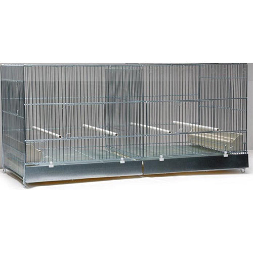 Cova Kweekkooi – 90 x 40 x 45 cm – Duurzame metalen kooi met twee voordeuren