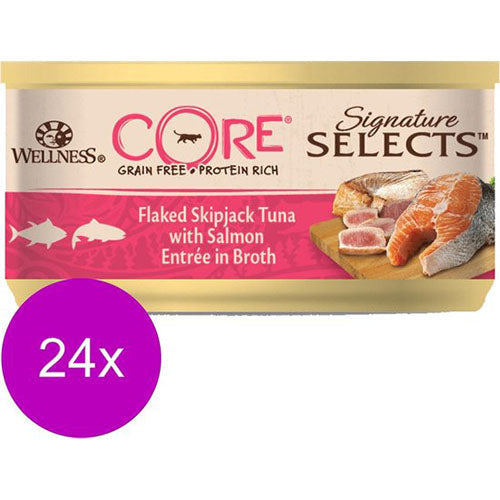 Well Core Kat Sig Select Natte voeding-Tonijn/Zalm-0.079kg per 24 stuks