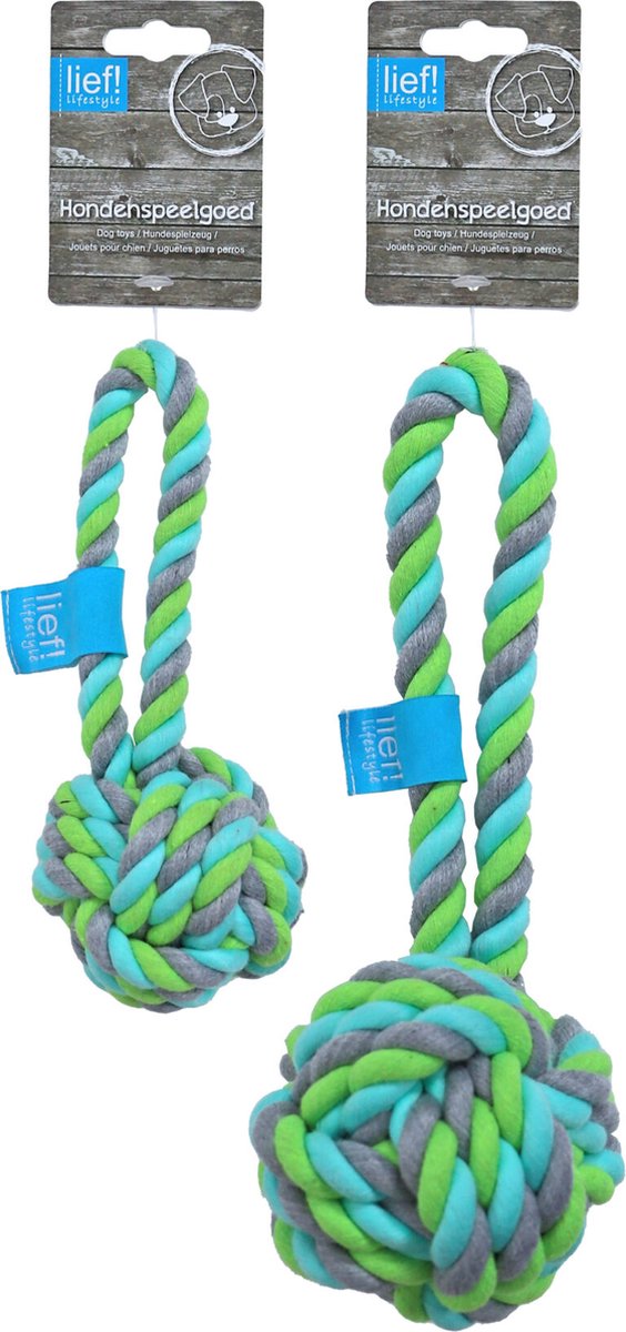 lief! Boys hondenspeelgoed - flossbal - Lengte: 30 cm