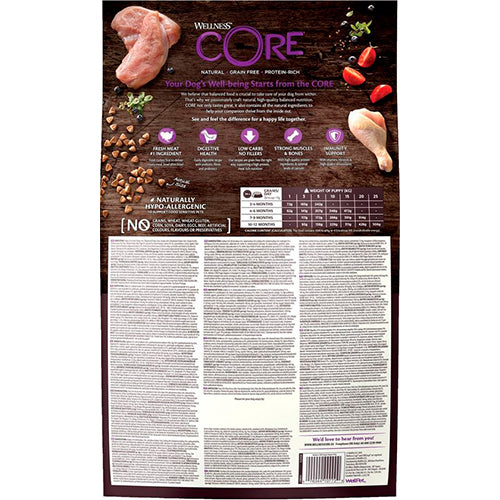 Wellness Core Grain Free Puppy Truthahn & Huhn - Hundefutter - 10 kg