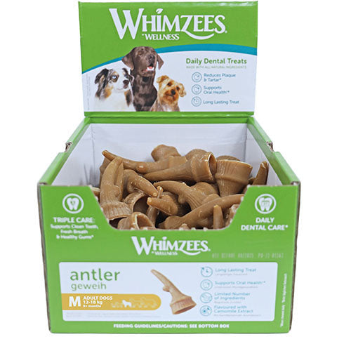 Whimzees Antler in displaydoos