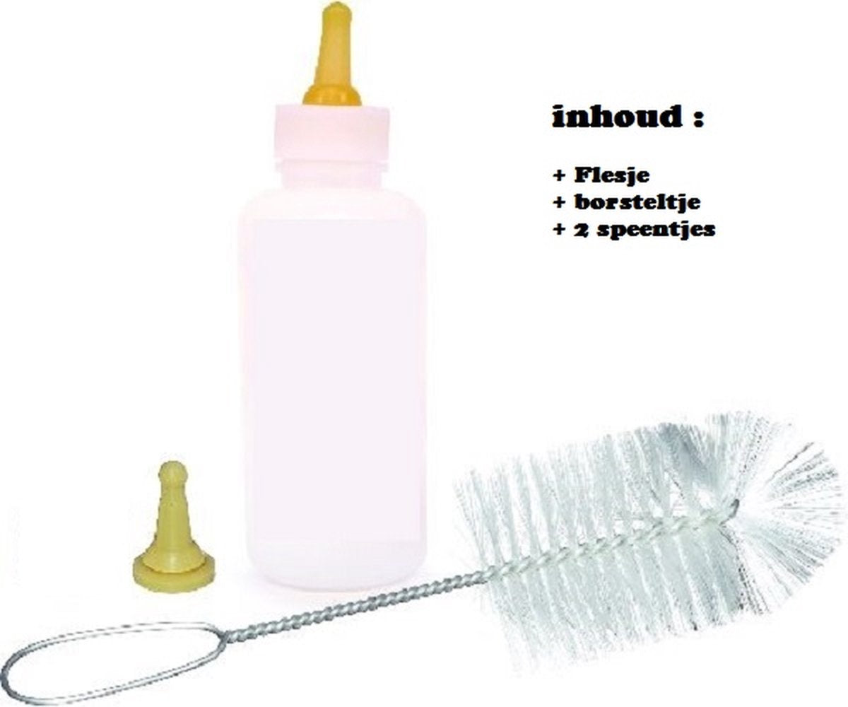 Flessenset voor Pasgeboren en Opgroeiende Huisdieren 115 ml