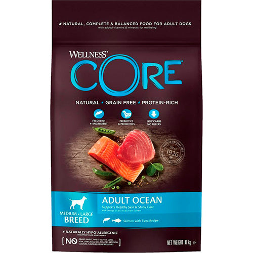 Well Core Hond Dry Droogvoer-Zalm/Tonijn-10kg