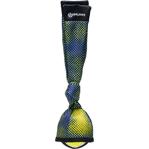 Beeztees Hondenspeelgoed Nylon Fetch Ballenwerper - Blauw/Geel - Afmetingen: 29x8x8 cm