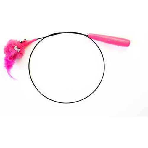 Coockoo - Kattenspeelgoed - Loomy - Roze - 80 cm