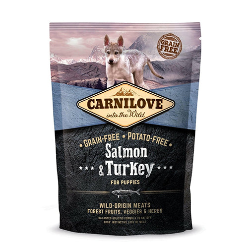 Carnilove puppyvoer zalm en kalkoen 1,5 - 12 kg
