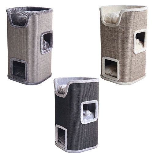 Boon Krabmeubel/ Krabton van Sisal Met 3 Slaapplaatsen - 75x43x43 cm - Verkrijgbaar in 3 kleuren