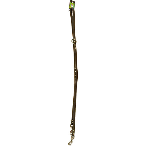 Boon Dog Fashion Leren Dresseerlijn/ Politielijn - Donkerbruin - 18 mm/250 cm