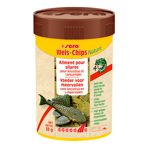 sera Wels-Chips Nature - 100 - 250 - 1000 ml - 3,8 kg