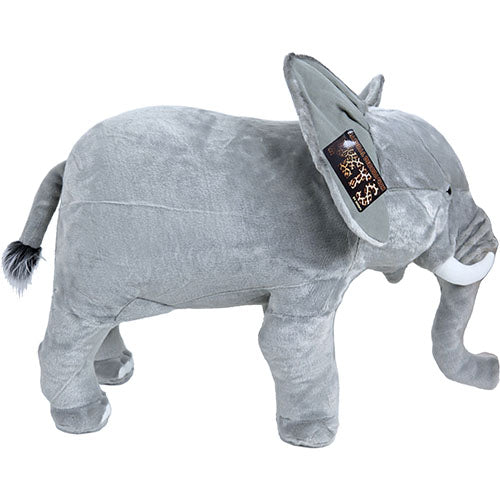 Boony Natural Decoration olifant pluche staand, 75 cm.