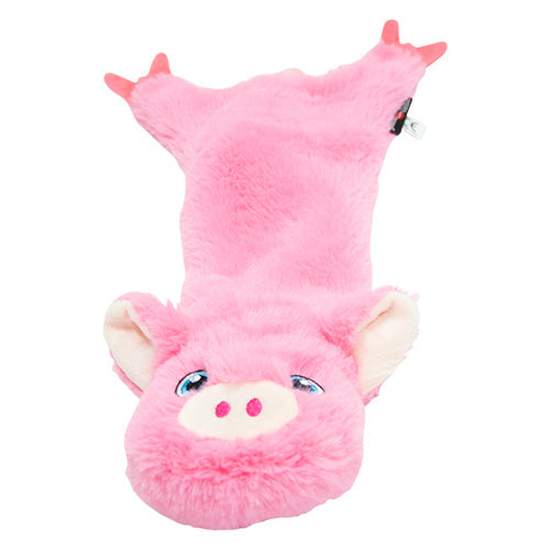 Jack and Vanilla Flatties Honden Knuffel - Knisperend Varkentje - Verkrijgbaar in 3 maten