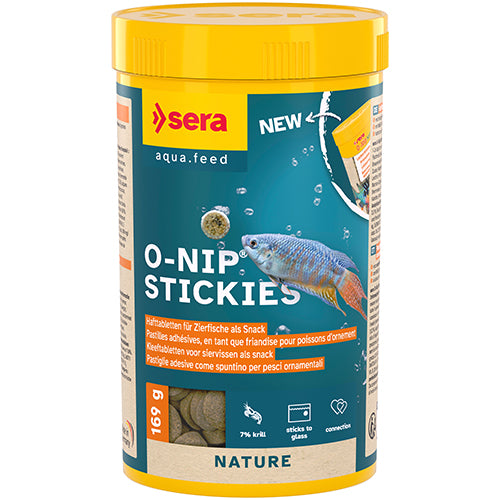 sera O-Nip Stickies – Hafttabletten für Zierfische als Snack – Erhältlich in 4 Größen