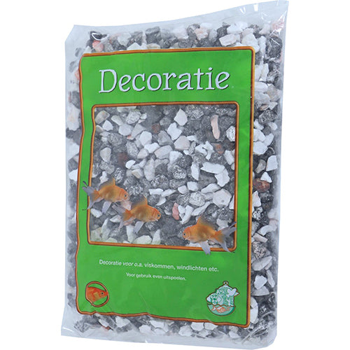 Boon Aqua Deco split mix zwart/wit/grijs, per 3 zakjes 0,9 kg