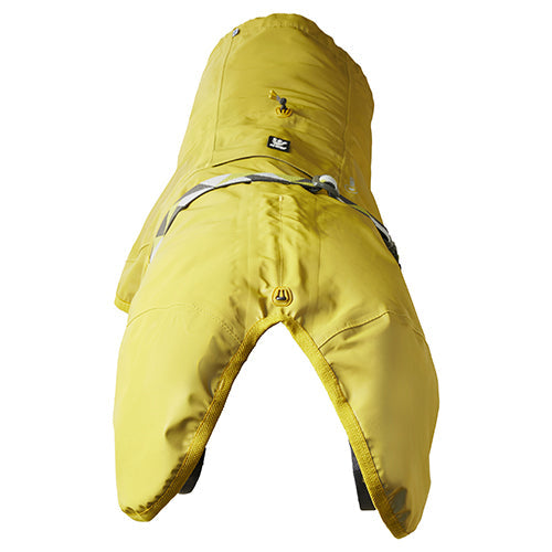 Hurtta - Mudventure Coat - 4 seizoenen regenjas - geel - grijs - bordeaux