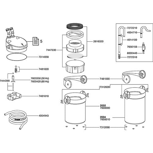 Eheim buitenfilter met filtermassa EccoPro