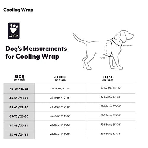 Hurtta Cooling Wrap - koelharnas + Turquoise