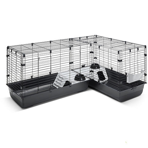 Knaagdierenkooi cubix corner knock down 146/100 x 50 x 63 cm