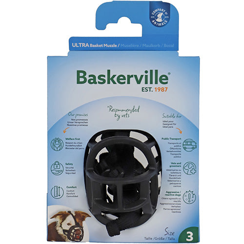 Company of Animals Baskerville Ultra Muzzle Muilkorf/Muilband - Verkrijgbaar in 6 maten