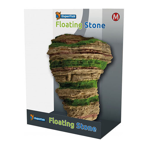 SuperFish Deco Floating Stone - Drijvende Steen - Maat M: 13.5 x 8.5 x 18 cm