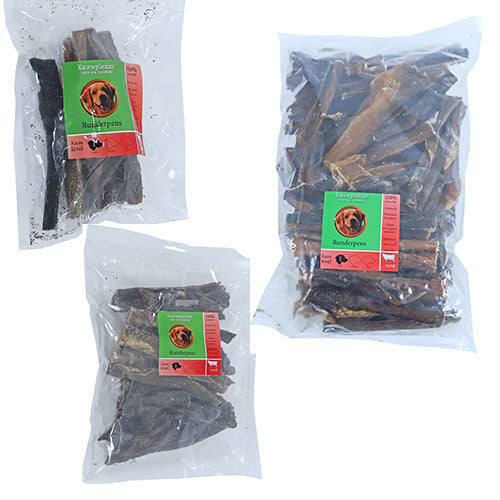 Natuurlijke Snack Rund - Runderpens verkrijgbaar in 80, 250 en 1000 gram