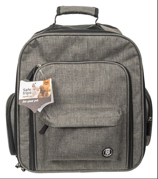 Fofos - uitbreidbare rugzak - grijs 36 x 27 x 40 cm grijs