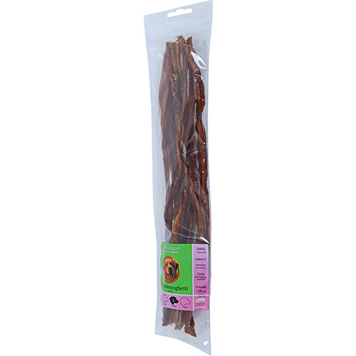 Natuurlijke Snack Varken - Varkensspaghetti verkrijgbaar in 15 cm/50 gram of 35 cm/120 gram
