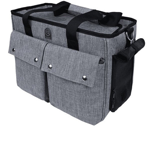 Wouapy - Draagtas - Transportzak "Baroudeur" - Kleur: Grijs - Afmetingen: 40x21x30 cm