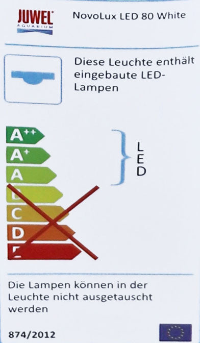 Juwel verlichting novolux wit 60 - 80 cm