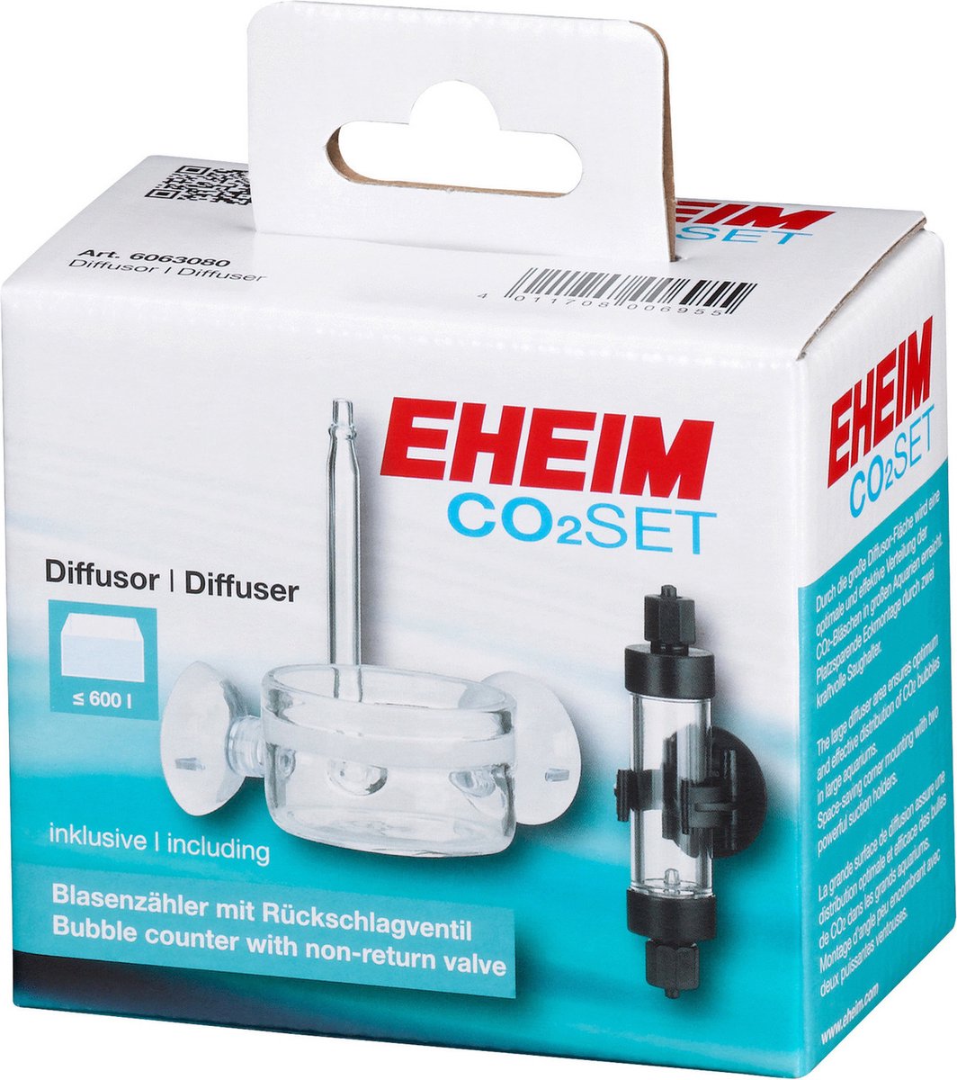 Eheim - CO2 diffusor - Bellenteller - Tot 600L