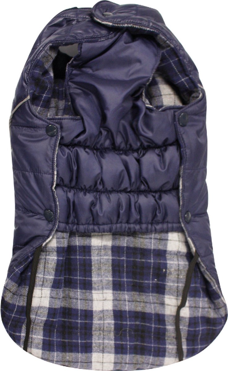 Croci hondenjas tweezijdig draagbaar blue matte blauw - 25 - 30 cm