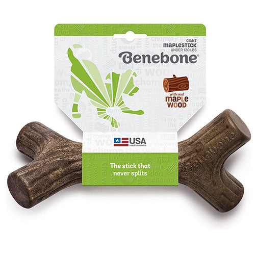 Benebone knaagspeelgoed Maplestick in 5 maten Esdoornhout