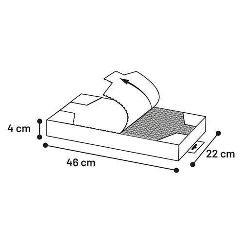 Flamingo/Karlie Kattenspeelgoed - Krabkarton/ Krabplank Jumbo - 24 x 46 x 4 cm