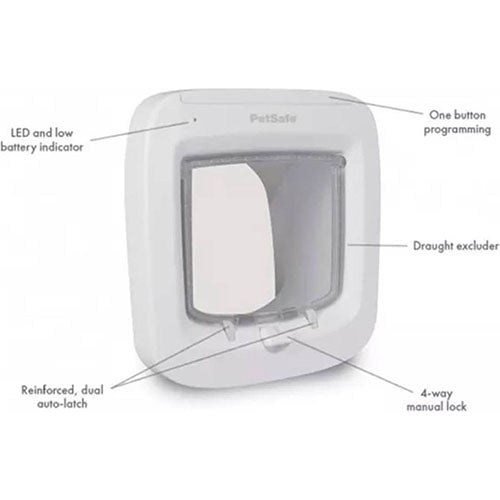 Petsafe kattendeur kattenluik microchip wit of bruin