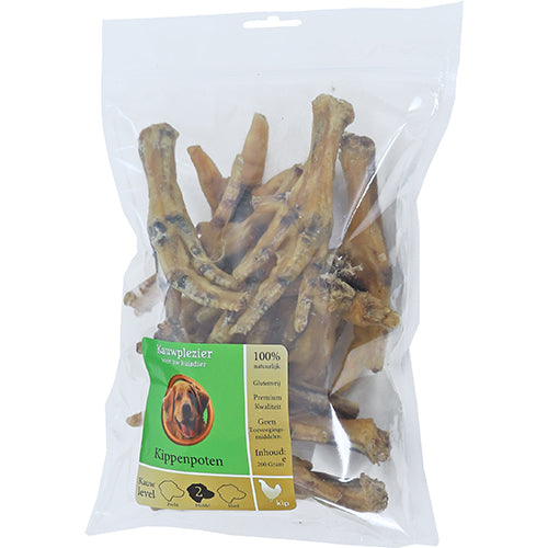 Natuurlijke Hondensnack - Kippenpoten Gerookt of Gepoft