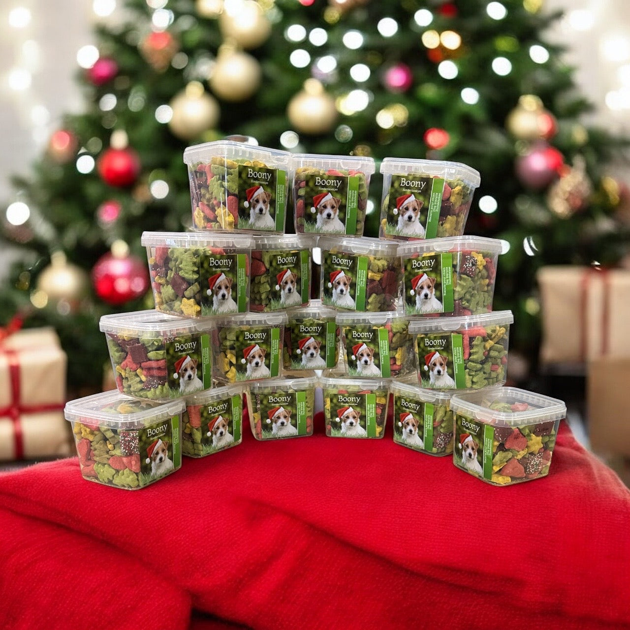 Hondenkoekjes voor kerst - emmer 500 gram