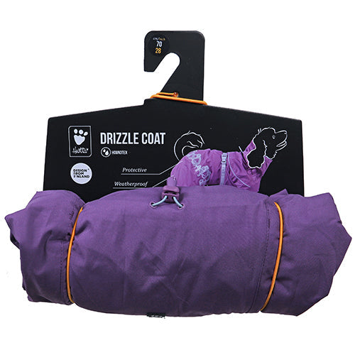 Hurtta Drizzle Coat Regenmantel - Wintermantel - Schwarz - Lila