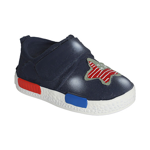 Hondenspeelgoed - vorm schoen - blauw latex 14 cm met piep