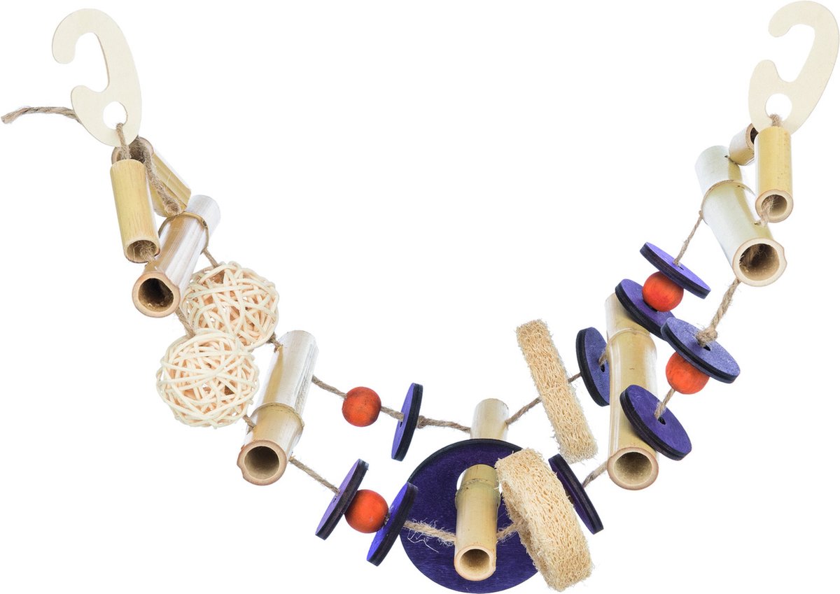 Trixie hangbrug aan sisalkoord bamboe / kokos / riet / hout 45 cm