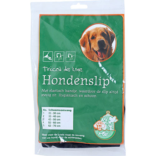 Heat Panties/Hundeslips - Tricot de Luxe - Schwarz - Erhältlich in 5 Größen