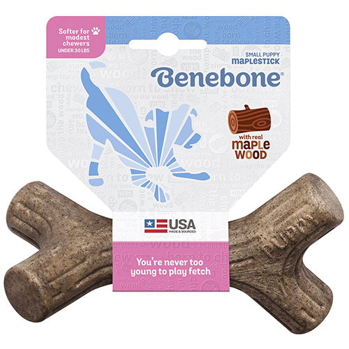 Benebone knaagspeelgoed Maplestick in 5 maten Esdoornhout