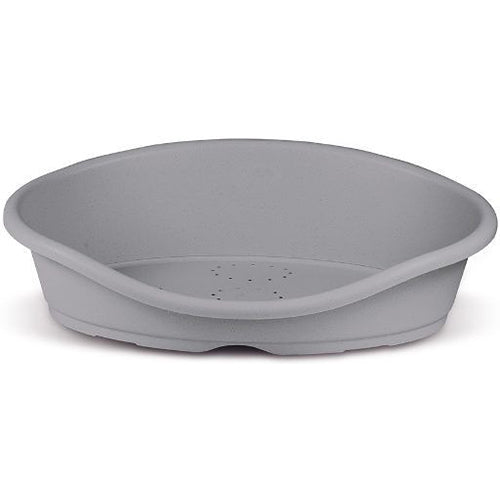 Toffee Kunststof Hondenmand Grijs 80x60x25 cm