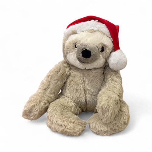 Weihnachts-Plüsch-Faultier-Kuscheltier, beige, 32-40 cm