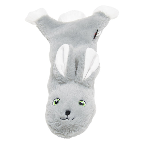 Jack and Vanilla Flatties Honden Knuffel - Knisperend Konijn - Verkrijgbaar in 3 maten