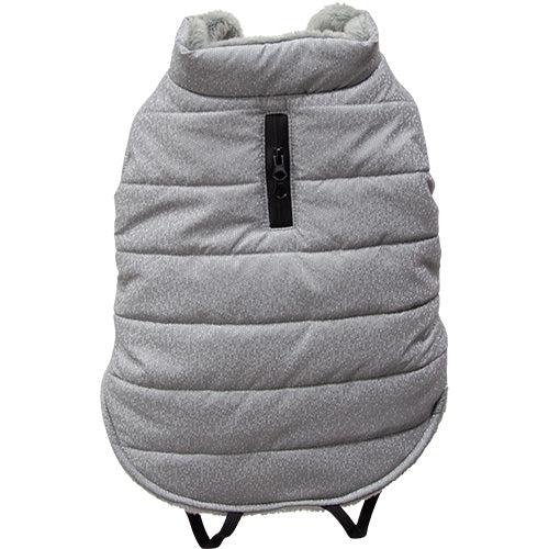 Jack and Vanilla – 5th Avenue – Dogwalk-Jacke mit Fleece in Grau