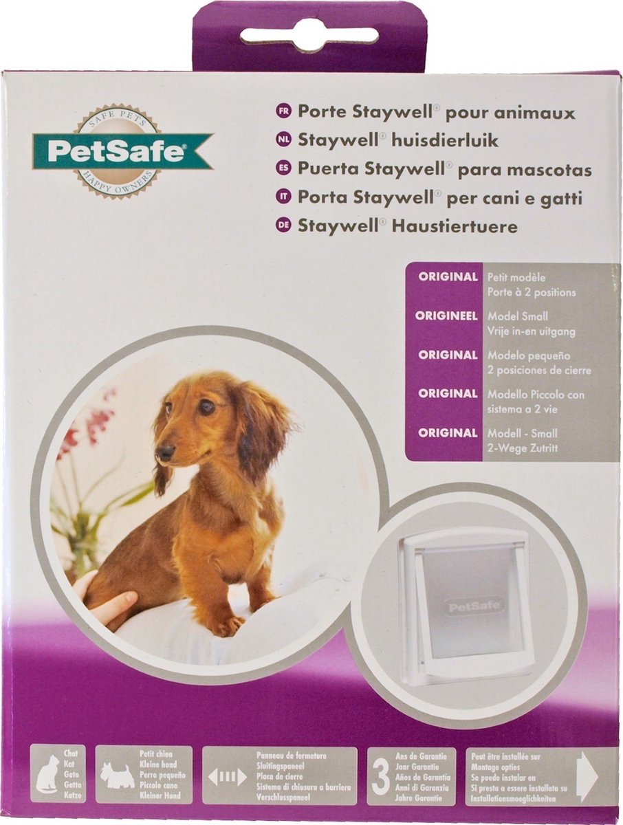 Petsafe 700 Katzenklappe - Hundeklappe - S - Weiß - 18,5 x 15,8 cm