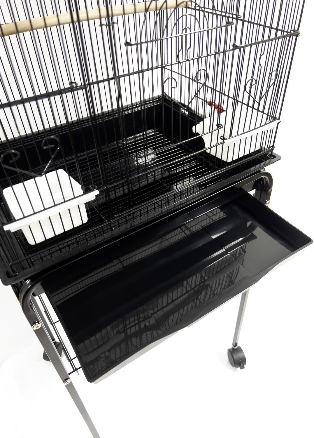 Peep vogelkooi op voet 46 x 36 x 154 cm