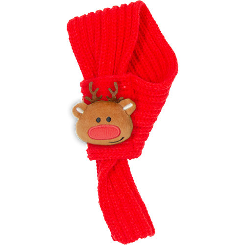 Jack and Vanilla Weihnachtsschal - roter Schal für die Feiertage - 45 cm